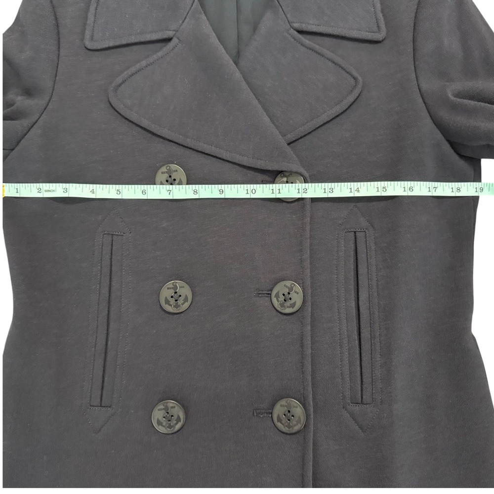 Lauren Ralph Lauren Navy Knit Nautical Jacket Anchor Button Double Breasted Sz S - Picture 11 of 14